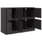 vidaXL Sideboard Schwarz 99x39x73 cm Stahl vidaXL Sideboard Schwarz 99x39x73 cm Stahl
