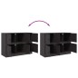 vidaXL Sideboard Schwarz 99x39x73 cm Stahl vidaXL Sideboard Schwarz 99x39x73 cm Stahl