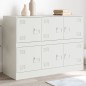 vidaXL Sideboard Weiß 99x39x73 cm Stahl vidaXL Sideboard Weiß 99x39x73 cm Stahl