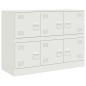 vidaXL Sideboard Weiß 99x39x73 cm Stahl vidaXL Sideboard Weiß 99x39x73 cm Stahl