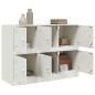 vidaXL Sideboard Weiß 99x39x73 cm Stahl vidaXL Sideboard Weiß 99x39x73 cm Stahl