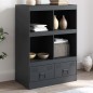 vidaXL Highboard Anthrazit 67x39x95 cm Stahl vidaXL Highboard Anthrazit 67x39x95 cm Stahl