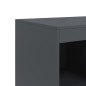 vidaXL Highboard Anthrazit 67x39x95 cm Stahl vidaXL Highboard Anthrazit 67x39x95 cm Stahl