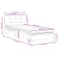 vidaXL Bett mit Matratze Weiß 80x200 cm Kunstleder vidaXL Bett mit Matratze Weiß 80x200 cm Kunstleder