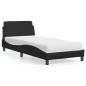 vidaXL Bett mit Matratze Schwarz 80x200 cm Kunstleder vidaXL Bett mit Matratze Schwarz 80x200 cm Kunstleder
