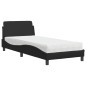 vidaXL Bett mit Matratze Schwarz 80x200 cm Kunstleder vidaXL Bett mit Matratze Schwarz 80x200 cm Kunstleder