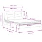 vidaXL Bett mit Matratze Weiß 140x200 cm Kunstleder vidaXL Bett mit Matratze Weiß 140x200 cm Kunstleder