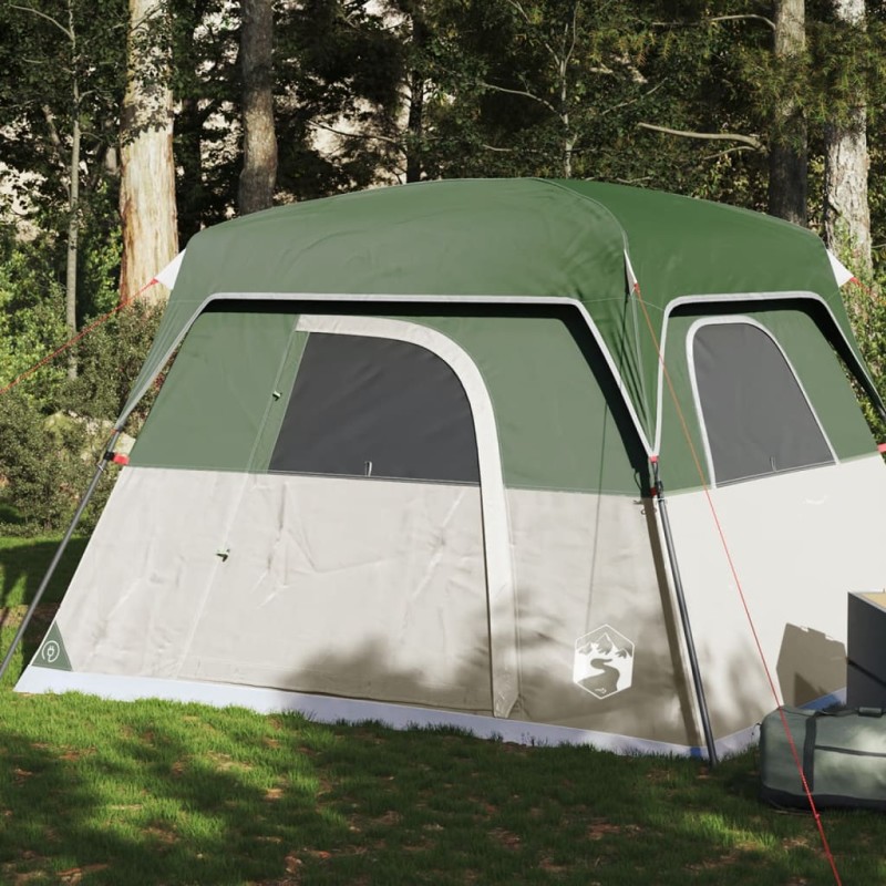 vidaXL Campingzelt 4 Personen Grün Wasserdicht vidaXL Campingzelt 4 Personen Grün Wasserdicht