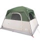 vidaXL Campingzelt 4 Personen Grün Wasserdicht vidaXL Campingzelt 4 Personen Grün Wasserdicht