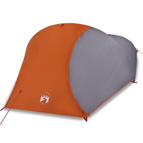 vidaXL Kuppel-Campingzelt 4 Personen Orange Wasserdicht