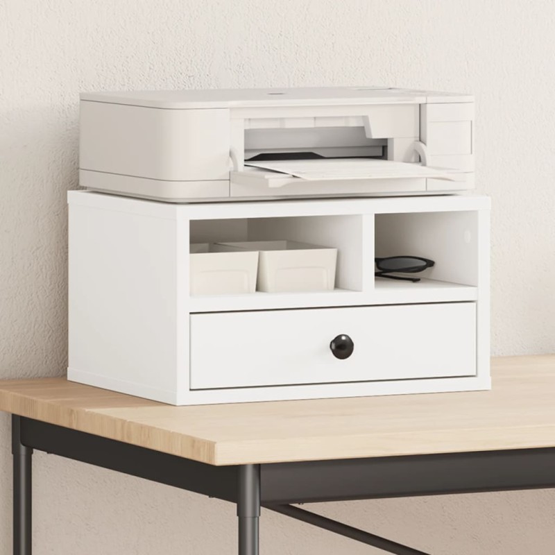 vidaXL Druckerständer Weiß 40x32x22,5 cm Holzwerkstoff vidaXL Druckerständer Weiß 40x32x22,5 cm Holzwerkstoff