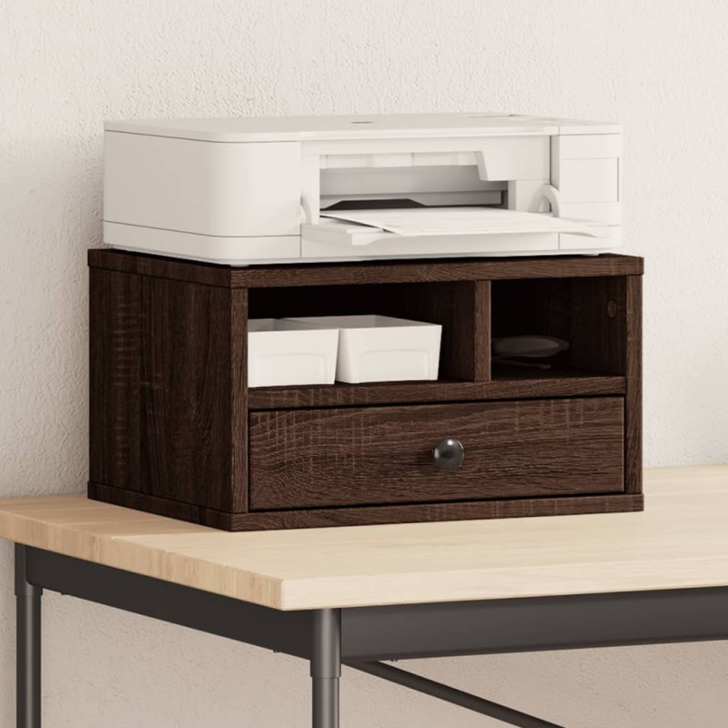 vidaXL Druckerständer Braun Eichen-Optik 40x32x22,5 cm Holzwerkstoff vidaXL Druckerständer Braun Eichen-Optik 40x32x22,5 cm Holzwerkstoff