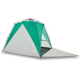 vidaXL Strandzelt 4 Personen Seegrün Quick Release Wasserdicht