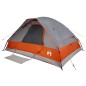 vidaXL Kuppel-Familienzelt 6 Personen Grau und Orange Wasserdicht vidaXL Kuppel-Familienzelt 6 Personen Grau und Orange Wasserdicht