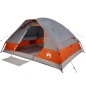 vidaXL Kuppel-Familienzelt 6 Personen Grau und Orange Wasserdicht vidaXL Kuppel-Familienzelt 6 Personen Grau und Orange Wasserdicht