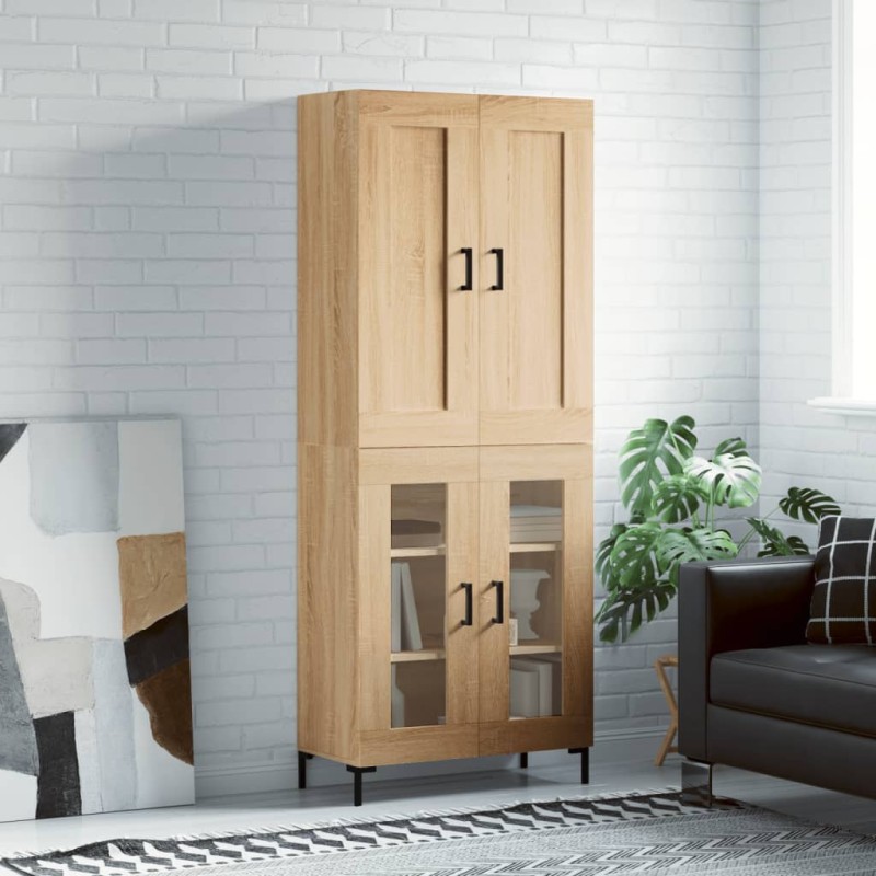 Highboard Sonoma-Eiche 69,5x34x180 cm Holzwerkstoff Highboard Sonoma-Eiche 69,5x34x180 cm Holzwerkstoff