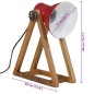 vidaXL Schreibtischlampe 25 W Rot 30x17x40 cm E27 vidaXL Schreibtischlampe 25 W Rot 30x17x40 cm E27