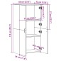 vidaXL Aktenschrank Sonoma-Eiche 60x32x115 cm Holzwerkstoff vidaXL Aktenschrank Sonoma-Eiche 60x32x115 cm Holzwerkstoff