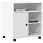 vidaXL Druckerständer mit Rollen Weiß 60x50x67 cm vidaXL Druckerständer mit Rollen Weiß 60x50x67 cm
