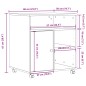vidaXL Druckerständer mit Rollen Weiß 60x50x67 cm vidaXL Druckerständer mit Rollen Weiß 60x50x67 cm