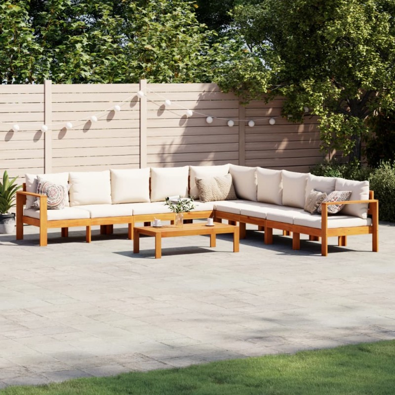 vidaXL 6-tlg. Garten-Sofagarnitur mit Kissen Massivholz Akazie vidaXL 6-tlg. Garten-Sofagarnitur mit Kissen Massivholz Akazie
