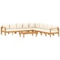 vidaXL 6-tlg. Garten-Sofagarnitur mit Kissen Massivholz Akazie vidaXL 6-tlg. Garten-Sofagarnitur mit Kissen Massivholz Akazie