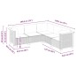 vidaXL 5-tlg. Garten-Sofagarnitur mit Kissen Grau Poly Rattan vidaXL 5-tlg. Garten-Sofagarnitur mit Kissen Grau Poly Rattan