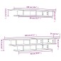 vidaXL Wohnwand Braun Eichen-Optik Holzwerkstoff vidaXL Wohnwand Braun Eichen-Optik Holzwerkstoff