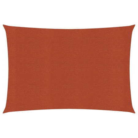 vidaXL Sonnensegel 160 g/m² Terrakottarot 3x5 m HDPE
