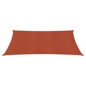 vidaXL Sonnensegel 160 g/m² Terrakottarot 3x5 m HDPE