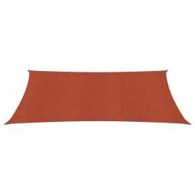 vidaXL Sonnensegel 160 g/m² Terrakottarot 5x6 m HDPE