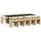 vidaXL 11-tlg. Garten-Essgruppe mit Kissen Beige Poly Rattan vidaXL 11-tlg. Garten-Essgruppe mit Kissen Beige Poly Rattan