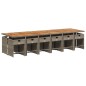 vidaXL 13-tlg. Garten-Essgruppe mit Kissen Grau Poly Rattan vidaXL 13-tlg. Garten-Essgruppe mit Kissen Grau Poly Rattan