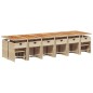 vidaXL 17-tlg. Garten-Essgruppe mit Kissen Beige Poly Rattan vidaXL 17-tlg. Garten-Essgruppe mit Kissen Beige Poly Rattan