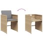 vidaXL 9-tlg. Garten-Essgruppe mit Kissen Beigemischung Poly Rattan vidaXL 9-tlg. Garten-Essgruppe mit Kissen Beigemischung Poly Rattan