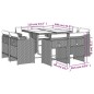 vidaXL 9-tlg. Garten-Essgruppe mit Kissen Beigemischung Poly Rattan vidaXL 9-tlg. Garten-Essgruppe mit Kissen Beigemischung Poly Rattan
