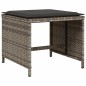 vidaXL 13-tlg. Garten-Essgruppe mit Kissen Grau Poly Rattan vidaXL 13-tlg. Garten-Essgruppe mit Kissen Grau Poly Rattan