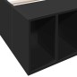 vidaXL Bettgestell Schwarz 90x190 cm Holzwerkstoff vidaXL Bettgestell Schwarz 90x190 cm Holzwerkstoff