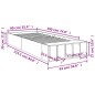 vidaXL Bettgestell Schwarz 90x190 cm Holzwerkstoff vidaXL Bettgestell Schwarz 90x190 cm Holzwerkstoff