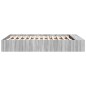 vidaXL Bettgestell Grau Sonoma 120x200 cm Holzwerkstoff vidaXL Bettgestell Grau Sonoma 120x200 cm Holzwerkstoff