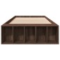 vidaXL Bettgestell Braun Eichen-Optik 90x200 cm Holzwerkstoff vidaXL Bettgestell Braun Eichen-Optik 90x200 cm Holzwerkstoff