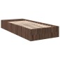 vidaXL Bettgestell Braun Eichen-Optik 90x200 cm Holzwerkstoff vidaXL Bettgestell Braun Eichen-Optik 90x200 cm Holzwerkstoff