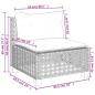 vidaXL 8-tlg. Garten-Sofagarnitur mit Kissen Grau Poly Rattan vidaXL 8-tlg. Garten-Sofagarnitur mit Kissen Grau Poly Rattan