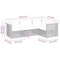 vidaXL 4-tlg. Garten-Sofagarnitur mit Kissen Grau Poly Rattan vidaXL 4-tlg. Garten-Sofagarnitur mit Kissen Grau Poly Rattan