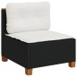 vidaXL 5-tlg. Garten-Sofagarnitur mit Kissen Schwarz Poly Rattan vidaXL 5-tlg. Garten-Sofagarnitur mit Kissen Schwarz Poly Rattan