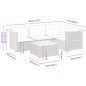 vidaXL 5-tlg. Garten-Sofagarnitur mit Kissen Schwarz Poly Rattan vidaXL 5-tlg. Garten-Sofagarnitur mit Kissen Schwarz Poly Rattan