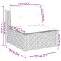 vidaXL 5-tlg. Garten-Sofagarnitur mit Kissen Schwarz Poly Rattan vidaXL 5-tlg. Garten-Sofagarnitur mit Kissen Schwarz Poly Rattan
