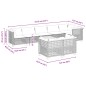 vidaXL 9-tlg. Garten-Sofagarnitur mit Kissen Grau Poly Rattan vidaXL 9-tlg. Garten-Sofagarnitur mit Kissen Grau Poly Rattan