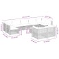 vidaXL 10-tlg. Garten-Sofagarnitur mit Kissen Grau Poly Rattan vidaXL 10-tlg. Garten-Sofagarnitur mit Kissen Grau Poly Rattan