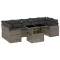 vidaXL 8-tlg. Garten-Sofagarnitur mit Kissen Grau Poly Rattan vidaXL 8-tlg. Garten-Sofagarnitur mit Kissen Grau Poly Rattan